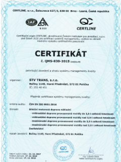 ISO certifikát