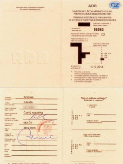 Drivers ADR Certificate